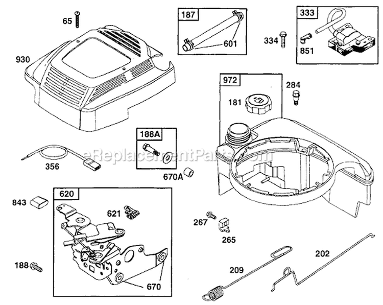 Page D Diagram and Parts List for 1052-0  Briggs and Stratton Pressure Washer